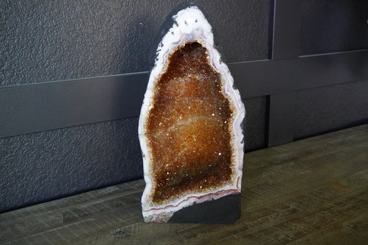 Citrine Cathedral from Brazil 15 lbs 13" Tall 7" Wide