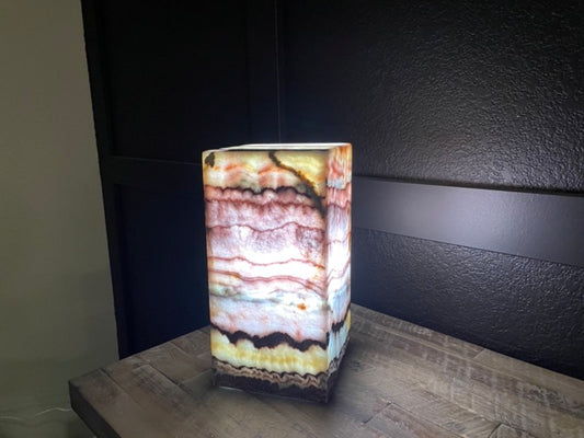 Pink Onyx Table Lamp